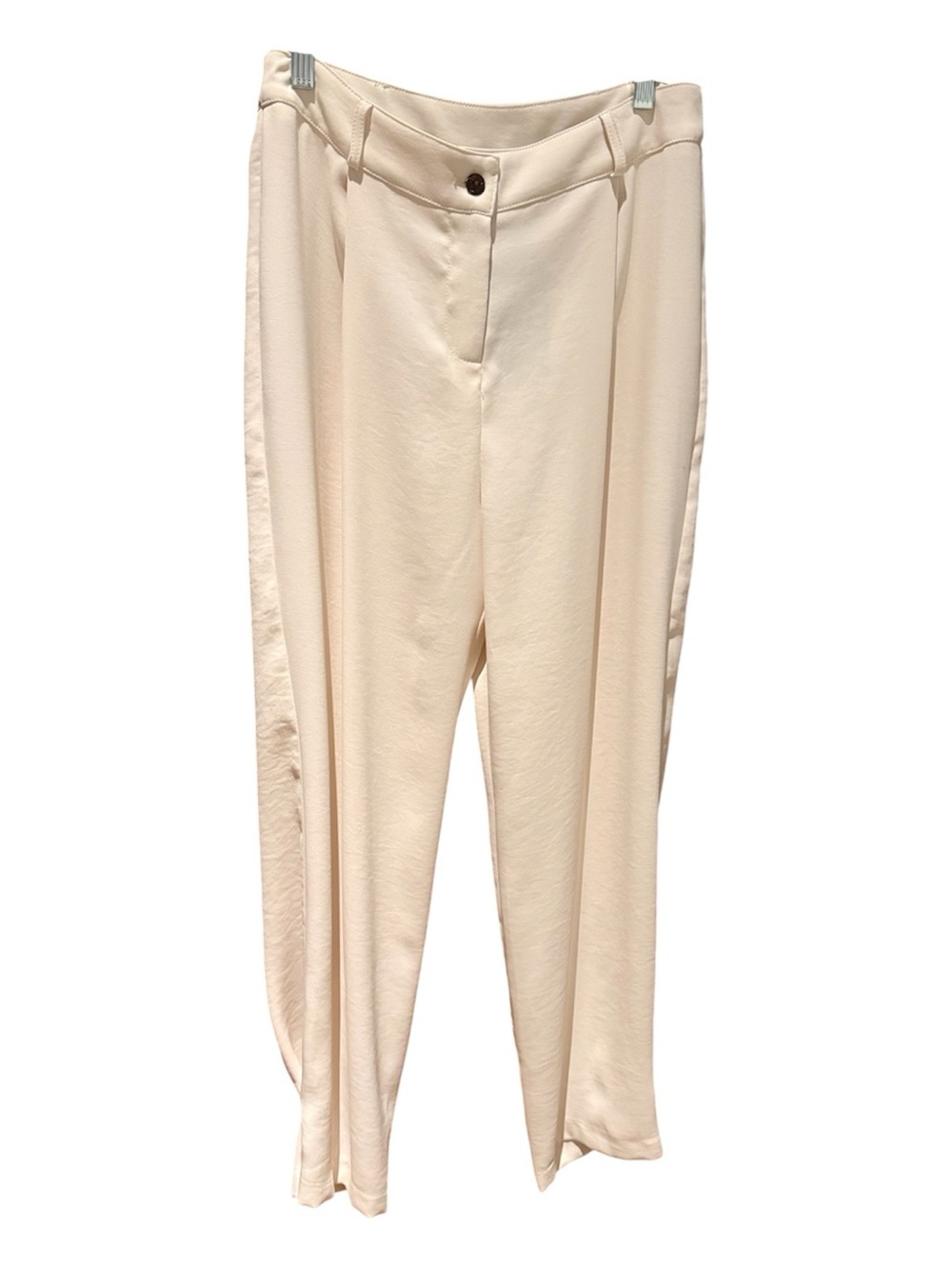 Frank Lyman Design Ivory Tailored High-Waist Trousers